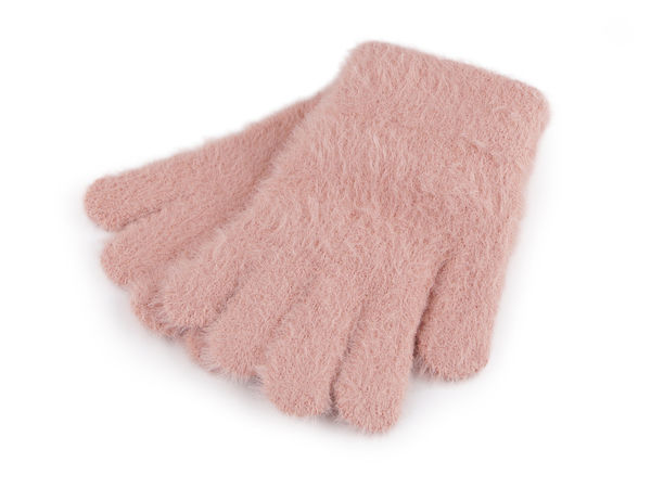 Kids Premium Cozy Knitted Fur-Lined Gloves - Warm Stretchy Autumn & Winter Gloves for Children Ages 4-8