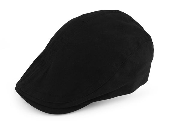 Men's Classic Cotton Flat Cap - Breathable Ivy Driving Hat with Elastic Backing