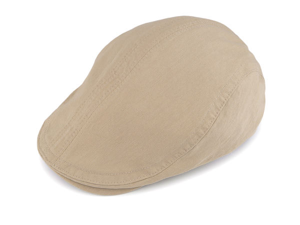 Men's Classic Cotton Flat Cap - Breathable Ivy Driving Hat with Elastic Backing