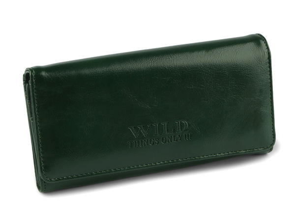 Elegant Women's Eco-Leather Clutch Wallet with Multi-Card Organizer and Zipper Pocket (10x19 cm)