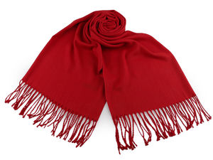 Classic Fringed Solid Color Scarf and Shawl Wrap - Soft Double-Sided All-Season Fashion Accessory (65x175 cm)