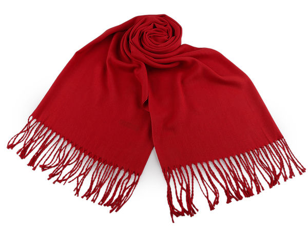 Classic Fringed Solid Color Scarf and Shawl Wrap - Soft Double-Sided All-Season Fashion Accessory (65x175 cm)