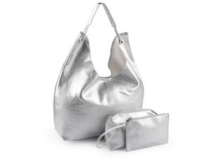 Premium Vegan Leather 3-in-1 Handbag Set - Large Tote and Organizer Pouches (45x28 cm)