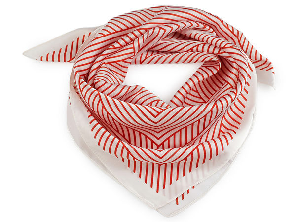 Premium Striped Satin Square Scarf (65x65 cm) – Elegant Lightweight Neck & Hair Accessory