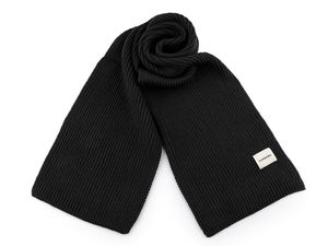 Unisex Striped Knitted Winter Scarf - Premium Double-Sided Soft Acrylic Shawl, 25 x 160 cm