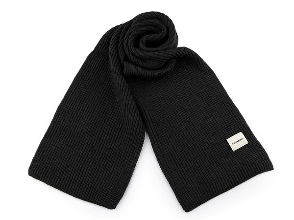 Unisex Striped Knitted Winter Scarf - Premium Double-Sided Soft Acrylic Shawl, 25 x 160 cm