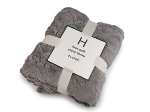Luxury Double-Sided Braided Plush Throw Blanket - Soft Decorative Bedspread (150x200 cm)