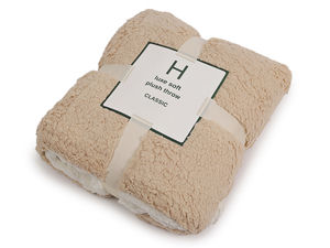 Premium Double-Layered Faux Fur Throw Blanket - Ultra-Soft Lambskin Imitation Plush Bedspread (150x200 cm)