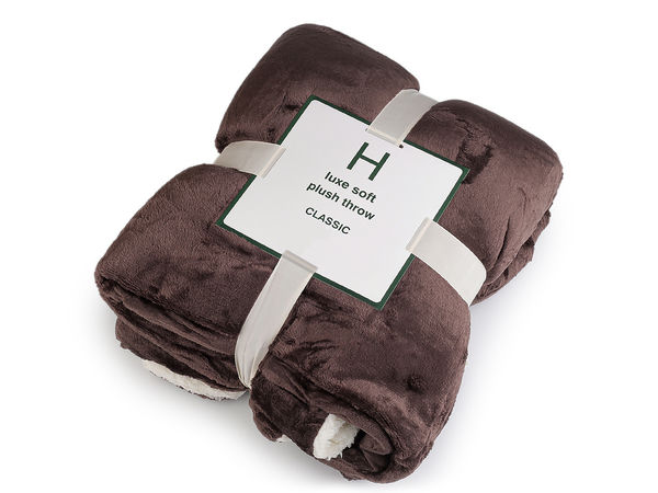 Luxurious Double-Sided Faux Lamb Fleece Blanket (180x200 cm) – Ultra-Soft Warm Bedspread & Cozy Throw