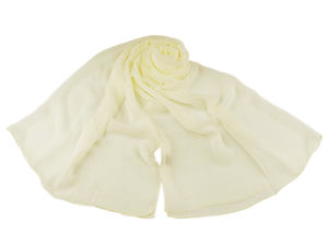 Lightweight Summer Scarf & Shawl - Elegant Crinkled Translucent Wrap, 95x180 cm