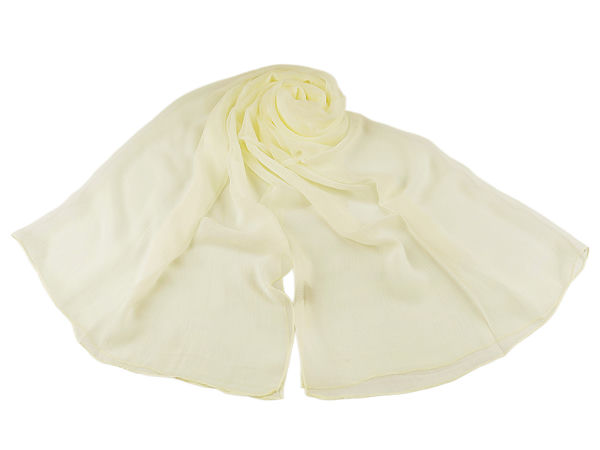 Lightweight Summer Scarf & Shawl - Elegant Crinkled Translucent Wrap, 95x180 cm