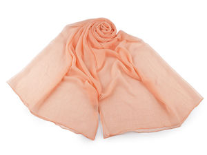 Lightweight Summer Scarf & Shawl - Elegant Crinkled Translucent Wrap, 95x180 cm