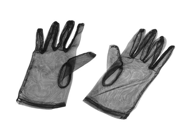 Elegant Short Tulle Formal Gloves - Vintage Retro Style for Parties, Balls, and High Tea