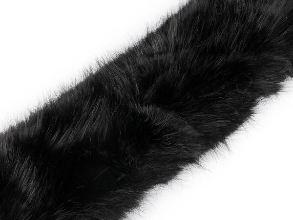 Premium Faux Fur Hood Trim and Collar with Elastic Attachment Loops - 68cm Replacement Fur for Coats and Jackets