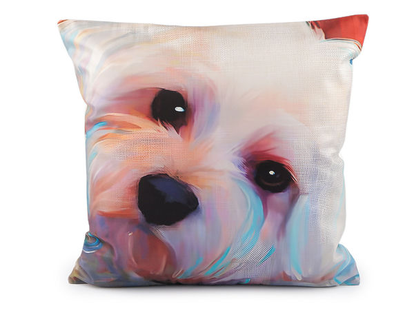 Premium Decorative Velvet Pillowcase with Animal Photo Prints - 45x45 cm Cushion Cover for Home Decor