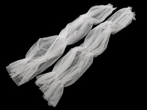 Elegant Sheer Tulle Formal Sleeve Gloves (70cm) - Bridal & Evening Wear Arm Warmers