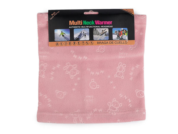Kids' Premium Microplush Neck Warmer - Cozy Fleece Winter Gaiter with Teddy Bear Motif