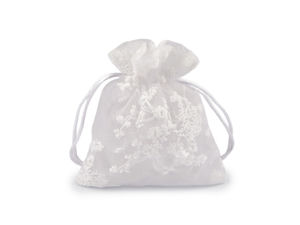 Premium Embroidered Organza Gift Bags with Satin Drawstrings (10x13 cm)