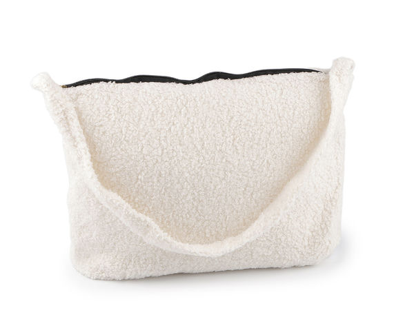 Teddy Faux Lamb Fur Large Handbag - Premium Cozy Shoulder Bag & Tote (39x29 cm)