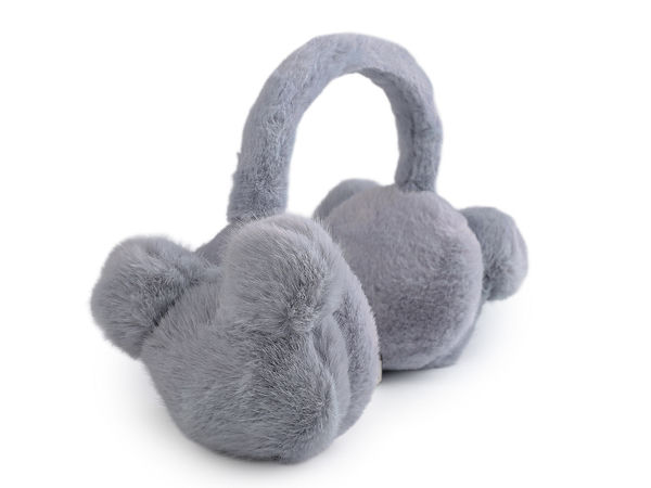 Adjustable Faux Fur Earmuffs - Cozy Teddy Bear Design Plush Winter Ear Warmers for Women and Girls
