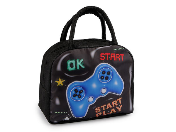 Premium Insulated Thermal Lunch Bag - Compact Snack Pouch with Graphic Prints (21 x 17 cm)