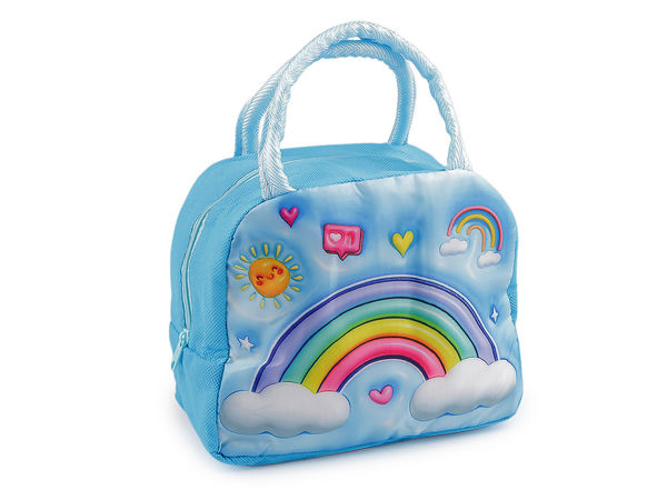 Premium Insulated Snack & Lunch Thermal Bag (21x18 cm) - Rainbow & Butterfly Designs