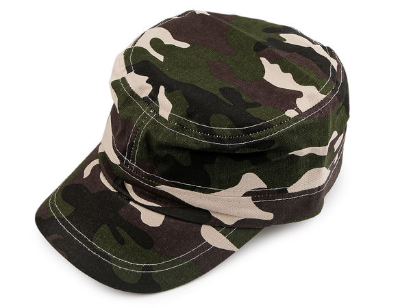 Premium Army-Style Cotton Cap - Adjustable Unisex Cadet Hat for Casual & Outdoor Wear