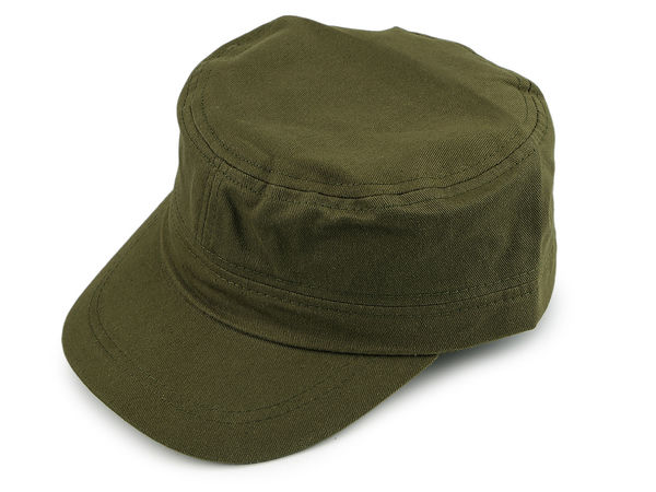 Premium Army-Style Cotton Cap - Adjustable Unisex Cadet Hat for Casual & Outdoor Wear