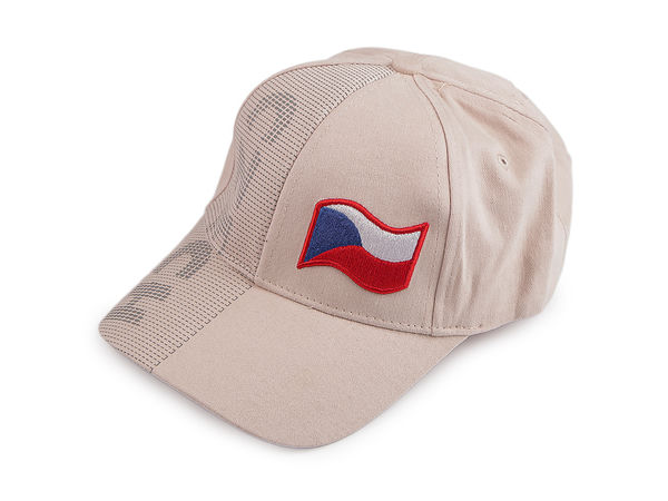 Unisex Czech Republic National Emblem Embroidered Cotton 6-Panel Baseball Cap