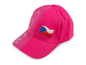 Unisex Czech Republic National Emblem Embroidered Cotton 6-Panel Baseball Cap