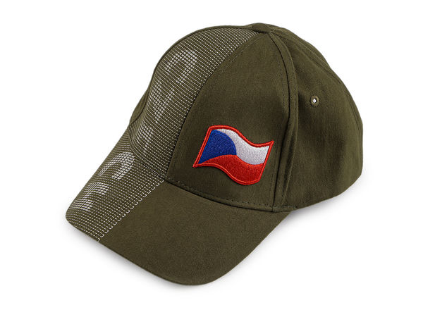 Unisex Czech Republic National Emblem Embroidered Cotton 6-Panel Baseball Cap