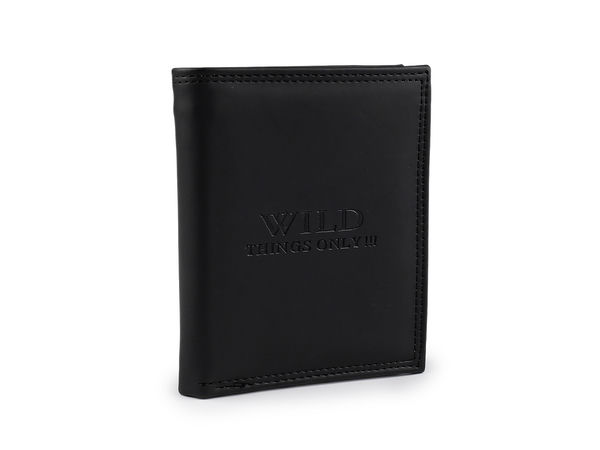Men's Embossed Bifold Wallet with Multi-Card Organizer and Coin Pocket (11x13 cm)