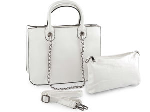 Premium 2-in-1 Convertible Handbag Set - Large Tote and Crossbody Bag (34x26 cm)