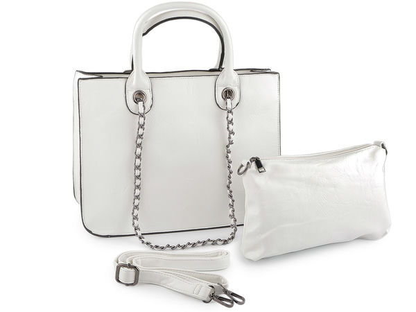 Premium 2-in-1 Convertible Handbag Set - Large Tote and Crossbody Bag (34x26 cm)