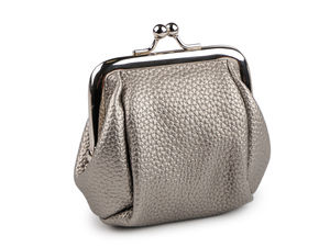 Premium Eco-Leather Coin Purse and Mini Key Wallet with Metal Frame Clasp