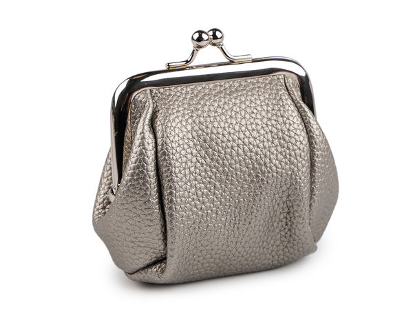 Premium Eco-Leather Coin Purse and Mini Key Wallet with Metal Frame Clasp