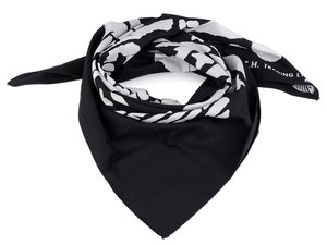 Premium 100% Cotton Skull Print Scarf - 70x70 cm Unisex Biker Bandana & Headwear