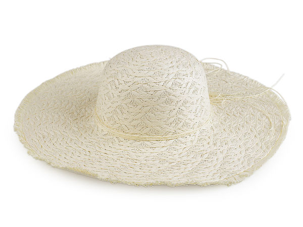 Women's Wide Brim Straw Summer Hat with Elegant Accent Bow