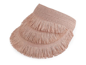 Women's Premium Fringed Paper Straw Sun Visor - Adjustable Wide Brim Summer Beach Hat