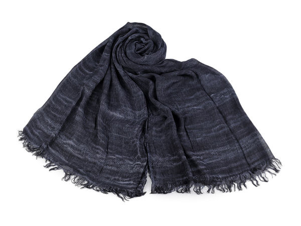 Premium Cotton Summer Scarf and Shawl with Fringe - Lightweight & Textured Everyday Neck Wrap (70x195 cm)