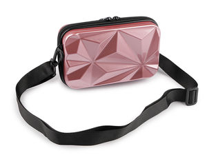 Women's Embossed Hardshell Crossbody Handbag - Compact Shell Clutch and Travel Case with Removable Shoulder Strap