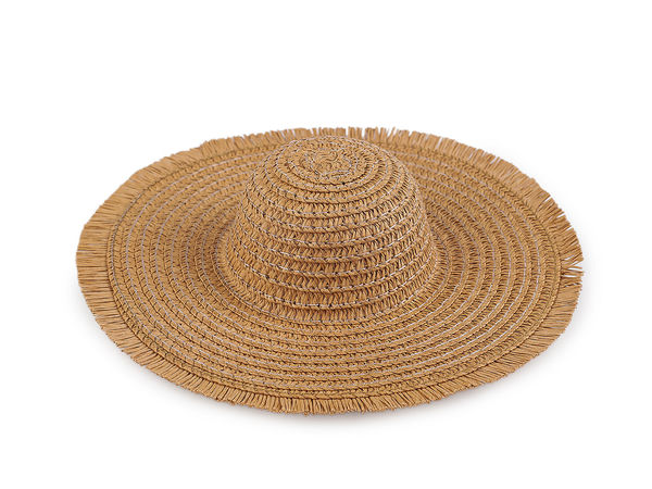 Miniature Round Paper Straw Hats for Crafts, Figures, and DIY Home Decor (6cm)