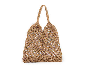 Handcrafted Bohemian Crochet Tote Bag - Expandable Mesh Shoulder Bag for Beach, Shopping, and Daily Wear