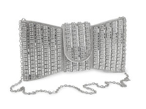 Luxury Rhinestone Evening Clutch Bag - Glamorous Formal Handbag for Weddings, Proms, and Special Occasions