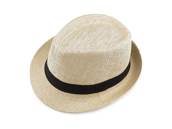 Unisex Classic Straw Summer Hat - Breathable Wide Brim Sun Protection Beach Fedora