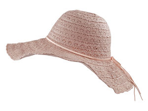 Women's Elegant Summer Lace Sun Hat - Wide Brim Breathable Straw Beach Cap