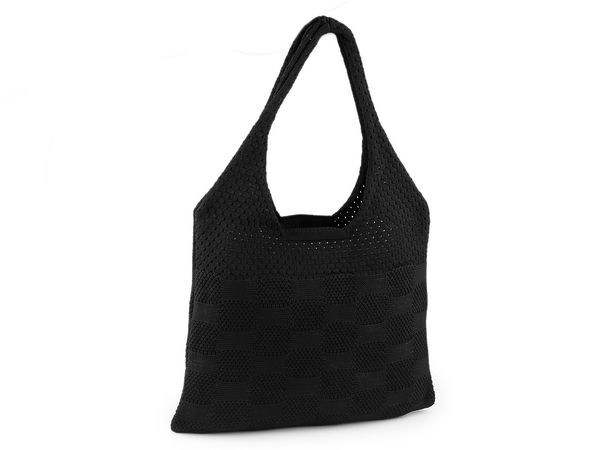 Premium Knitted Shoulder Bag - Large Crochet Handbag & Everyday Tote (40x34 cm)
