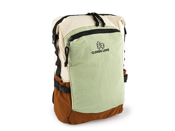Lightweight Textile Casual Backpack – Versatile Travel & Everyday Daypack with Zipper Pocket & Bottle Holders