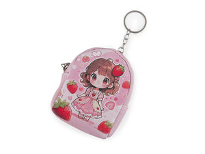 Girls' Mini Keychain Pouch & Coin Purse (6.5 x 9 cm) – Compact Key Ring Holder & Organizer Case