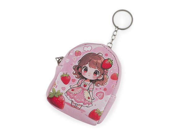 Girls' Mini Keychain Pouch & Coin Purse (6.5 x 9 cm) – Compact Key Ring Holder & Organizer Case